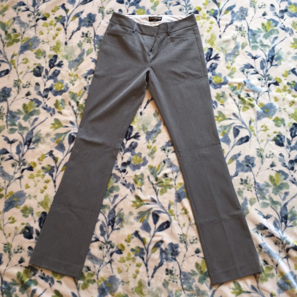 Boot cut gray dress pants